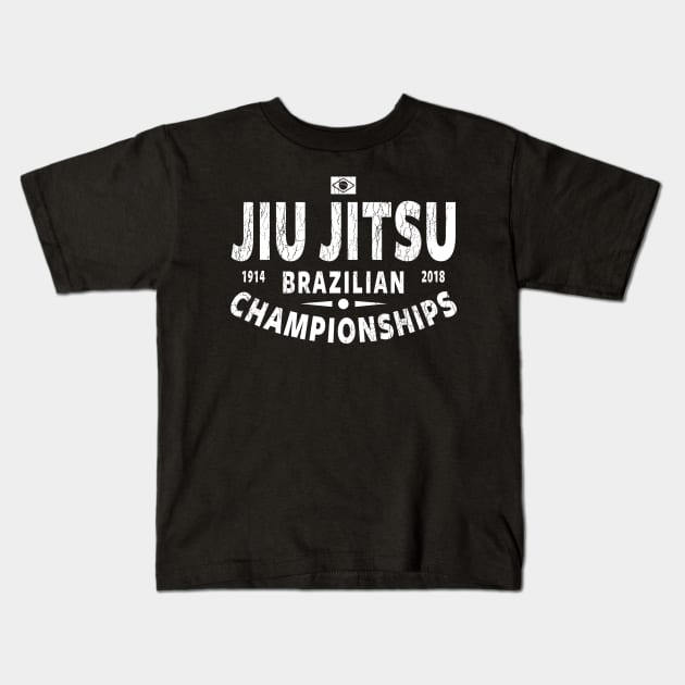 JIU JITSU - BRAZILIAN JIU JITSU CHAMPIONSHIPS Kids T-Shirt by Tshirt Samurai